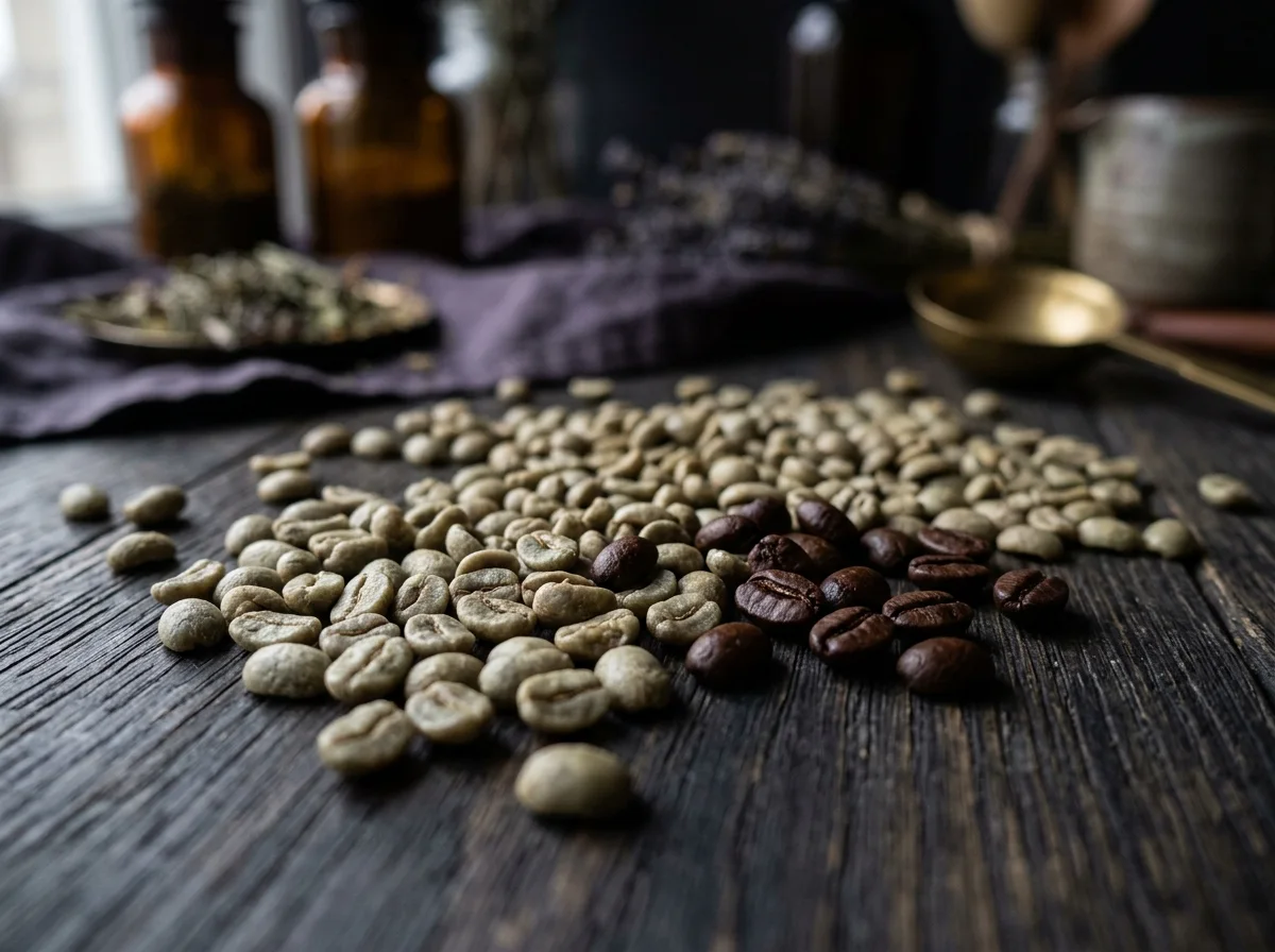 Green coffee bean extract supplement raw beans sourced for Slim Coffee Booster